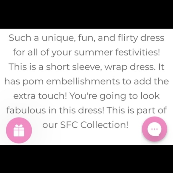 SFC wrap Pom Perfect dress new with tags! XL - Picture 11 of 13